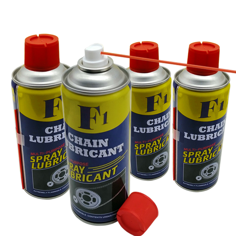 Fabricant F1 Spray de lubrifiant de chaîne Spray de lubrifiant anti - rouille Spray de lubrifiant pénétrant
