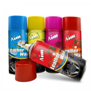 Pulvérisation de cire de tableau de bord pulvérisation de cire de cuir pulvérisation de gel de silice